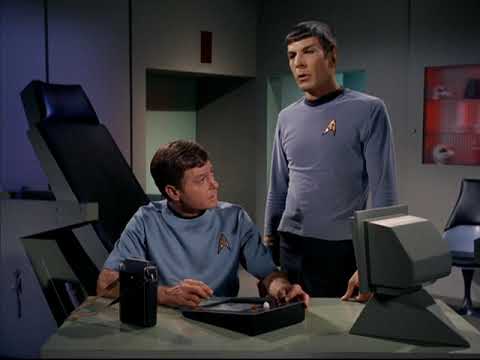 Dr. McCoy and Mr. Spock Confront Kirk in his Quarters