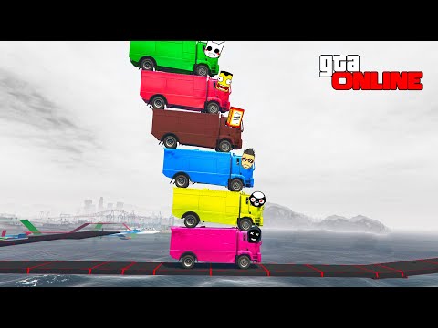 GTA 5 6-PLAYER CO-OP SKILL TEST! IT'S VERY DIFFICULT... GTA 5 ONLINE