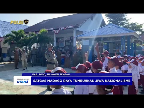 SATGAS MADAGO RAYA AJAK SISWA SD BANGKITKAN SEMANGAT NASIONALISME
