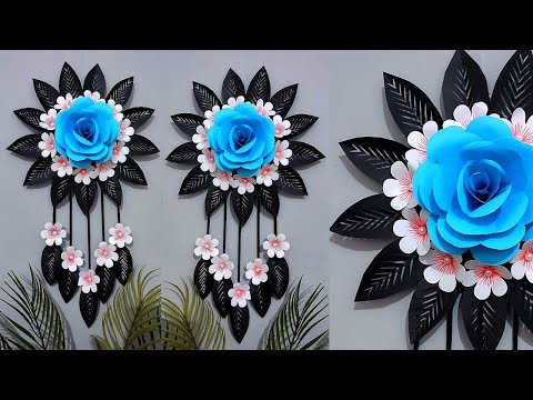 Amazing Rose Paper Flower Wall Hanging 🌹✨ | Easy Paper Wall Decoration | Nitika Crafts