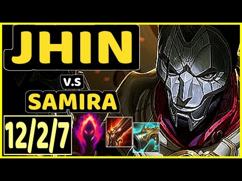JAVAAA (JHIN) vs SAMIRA - 12/2/7 KDA BOTTOM ADC GAMEPLAY - EUW Ranked DIAMOND