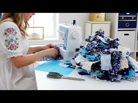 You Will NEVER Throw Away Leftover Fabric After Watching This! ❤️ Brilliant Sewing Trick🎁Gift idea