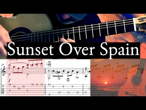 Sunset Over Spain - Includes Sheet Music/TAB - Spanish Guitar - Robert Lunn