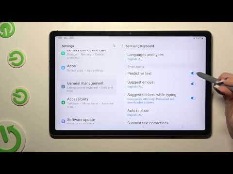 How to Enter Text Correction Options on Samsung Galaxy Tab S9 FE?
