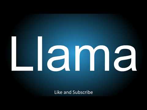How to correctly pronounce - Llama.