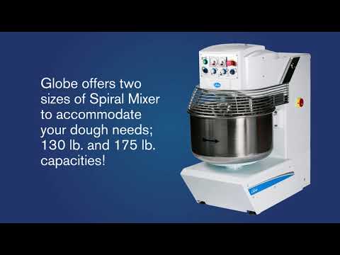 Globe GSM130 Spiral Dough Mixer, 2-Speed, 130 lbs Dough Capacity 6 image