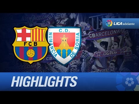 Resumen de FC Barcelona B (1-1) CD Numancia - HD