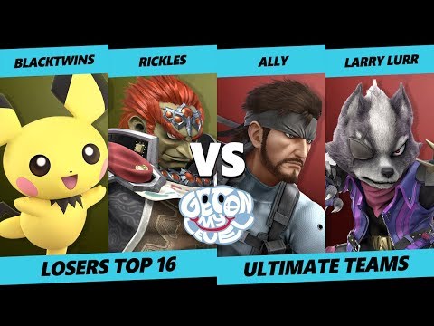GOML 2019 SSBU - Blacktwins & Rickles Vs. Larry Lurr &  Ally - Smash Ultimate Tournament L. Top 16