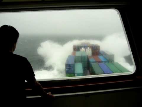 Sturmfahrt in der Nordsee, Frachtschiffreise
