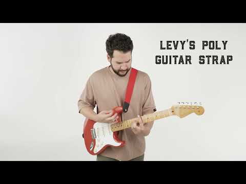 Levy's M8POLY Guitar Strap - White image 3