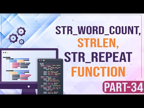 Php Tutorial Str_word_count Strlen Str_repeat Function