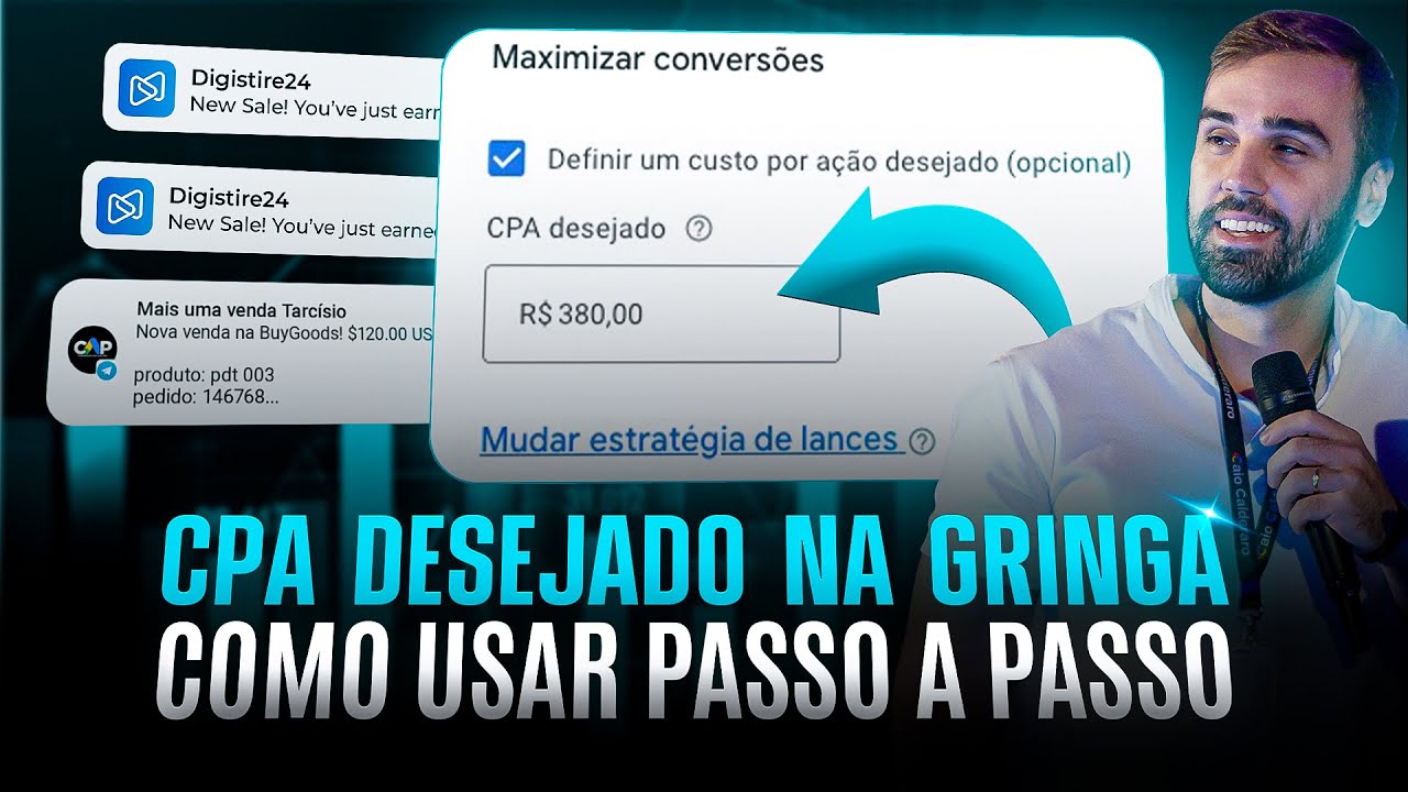 COMO USAR CPA DESEJADO NA GRINGA PASSO A PASSO - AFILIADO NA GRINGA GOOGLE ADS