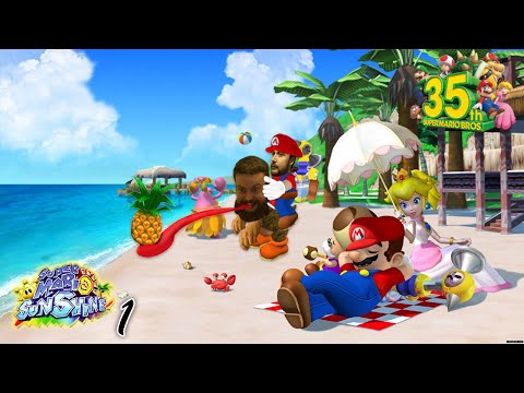Super Mario Sunshine part 1: Peach-Wit (3D All-Stars gameplay)