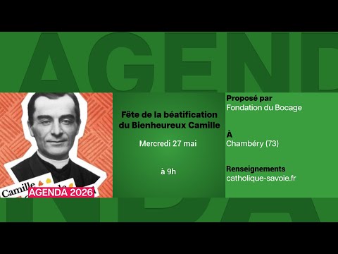 Agenda du 8 mai 2026
