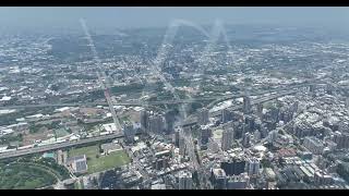 中山高 國道一號 台中交流道 日景 5.1K30 空拍素材