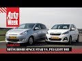 Mitsubishi Space Star vs. Peugeot 108 - Occasiontest