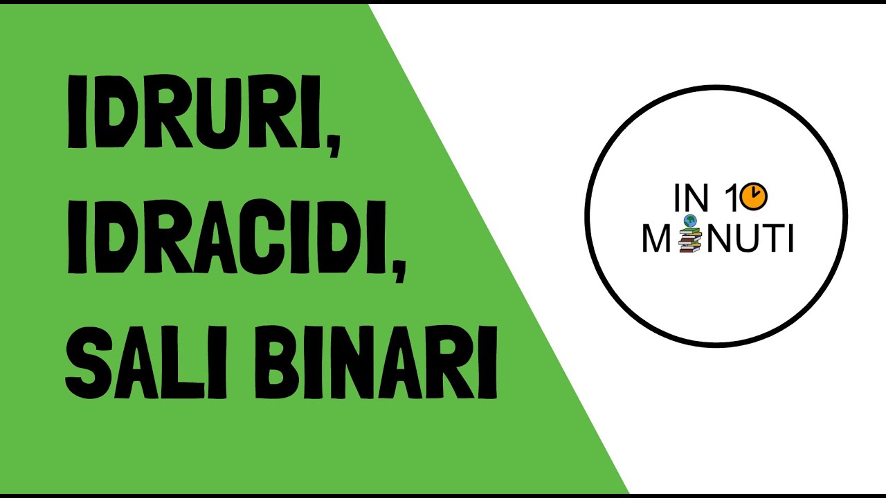 #1 NOMENCLATURA IDRURI, IDRACIDI, SALI BINARI IN 10 MINUTI| Chimica - in10minuti
