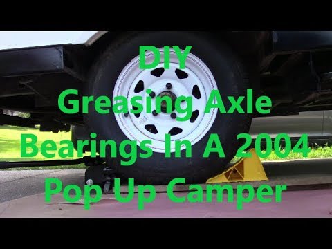 2004 Pop Up Camper Packing Wheel Bearings with Grease