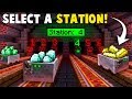 Automatic RAILWAY STATION System! - Minecraft Tutorial