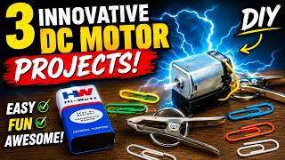 3 innovative ideas on dc motor science projects - diy | dc motor projects