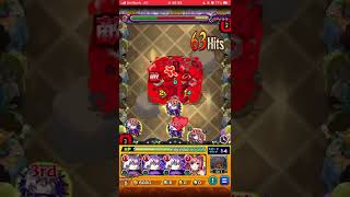 [モンスト]キュウトを五条悟艦隊で溶かしてみたw周回捗る〜[9周年]