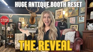 PART TWO: HUGE Antique/Vintage booth reset! Before and After | THE REVEAL