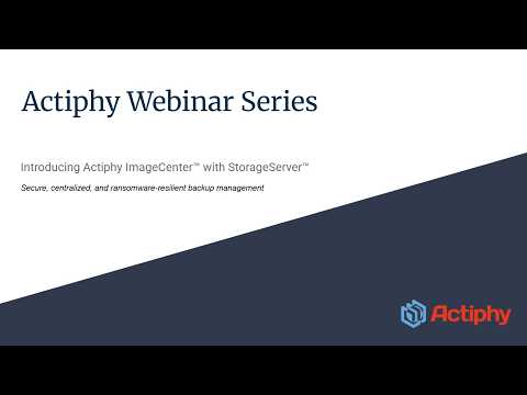 Actiphy ImageCenter with StorageServer