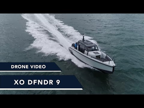XO DFNDR 9 Drone Video - An all-weather multi-purpose boat aimed at tackling rough seas with ease