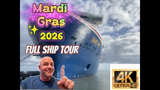 CARNIVAL MARDI GRAS 2026 ULTIMATE FULL SHIP TOUR 