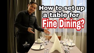 How to set a table for Fine Dining #welkieandmerry