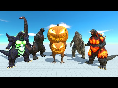Super Godzilla; Shin Godzilla; Godzilla; Godzilla Burning Death run - Animal Revolt Battle Simulator