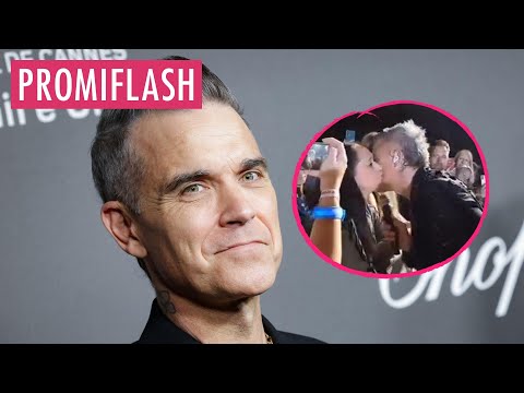 Robbie Williams küsst Politikerin beim Konzert in Hamburg