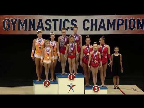 2017 Acrobatic Gymnastics Junior-Elite-13-19 National Champions - Isabel, Sasha, Caitlyn