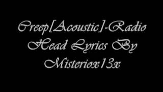 Creep[Acoustic]-Radiohead With Lyrics