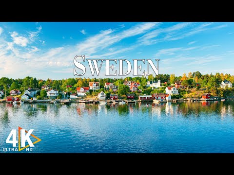 FLYING OVER SWEDEN (4K UHD) I Relaxing Music Along With Beautiful Nature Videos | 4K VIDEO ULTRA HD