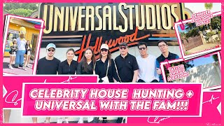 CELEBRITY HOUSE HUNTING (TAYLOR'S, KYLIE’S AND MORE) & UNIVERSAL STUDIOS with the FAM! | Small Laude