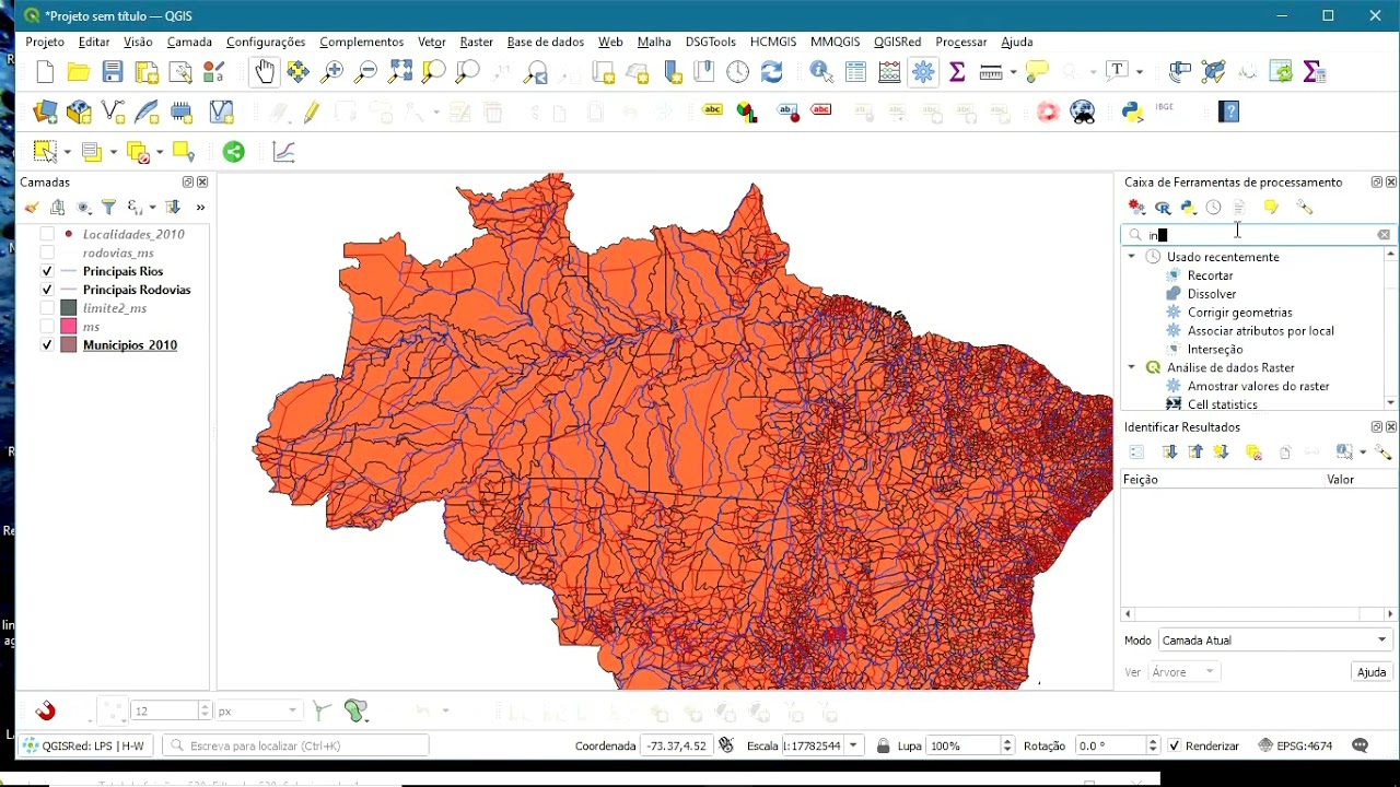 Dissolver, Filtros e Interseção no QGIS