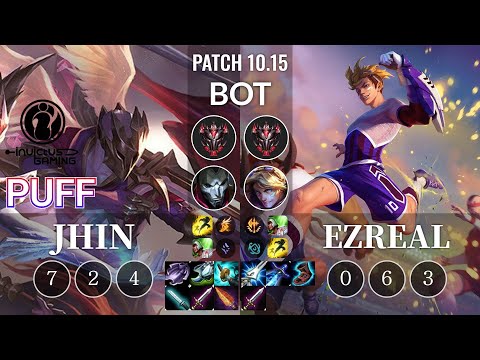 IG Puff Jhin vs Ezreal Bot - KR Patch 10.15