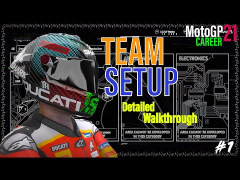 MotoGP 21 CAREER | Team Setup | DETAILED WALKTHROUGH | Part 1