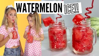 Easy 1-Ingredient Watermelon Ice Cubes // Lindsay Ann