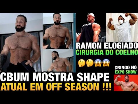 CBUM MOSTRA SHAPE ATUAL - RAMON É ELOGIADO APÓS TREINAR PESADO - COELHO FAZ A CIRURGIA NO BICEPS