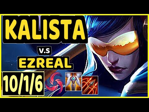 LUGER (KALISTA) vs EZREAL - 10/1/6 KDA BOTTOM ADC CHALLENGER GAMEPLAY - EUW