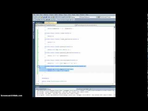 Neural Network Tutorial - Ch. 7.2 More transfer functions (Part 2)