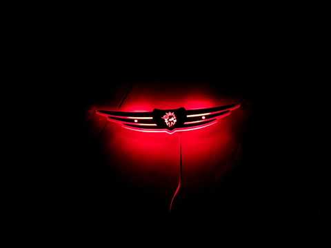 Led эмблема универсальна для Scania, красная подсветка - фото 1 - id-p2771979192