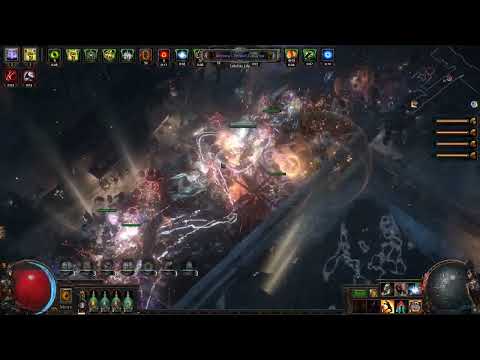 Deathless simulacrum wave 30 with an immortal flicker strike slayer build in 3.21 crucible softcore