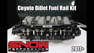 Billet Fuel Rail Kit for 2011-2017 Ford F-150, Mustang with Coyote Intake Manifolds - video thumbnail 3
