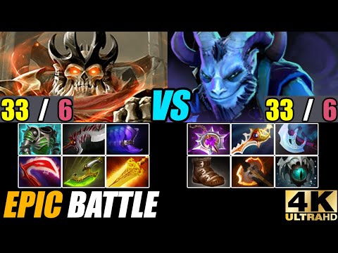 Epic Battle Fight Wraith King VS Divine Rapier Riki Patch 7.28a Dota 2 Pro Rank Gameplay