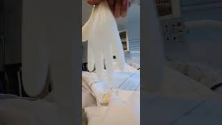 How not to get bored in the Hospital 🤣 #funny #gloves #rubbergloves #bored