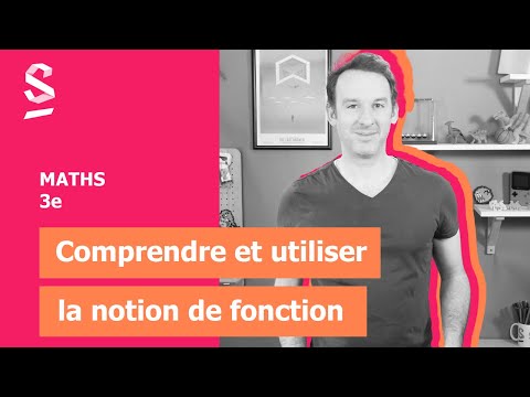 Comprendre et utiliser la notion de fonction - Maths - 3e