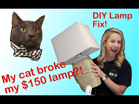 HOW TO FIX A BROKEN LAMP | DIY
